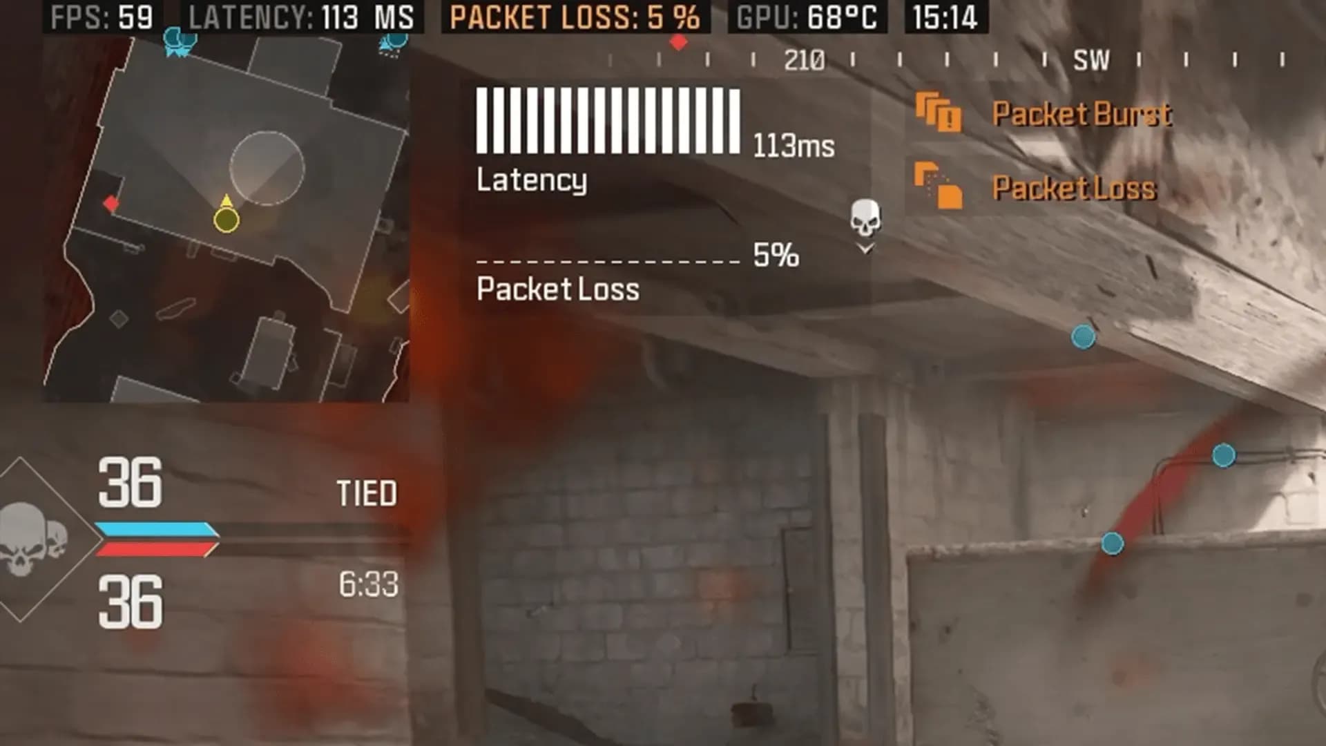 Packet loss in call of duty