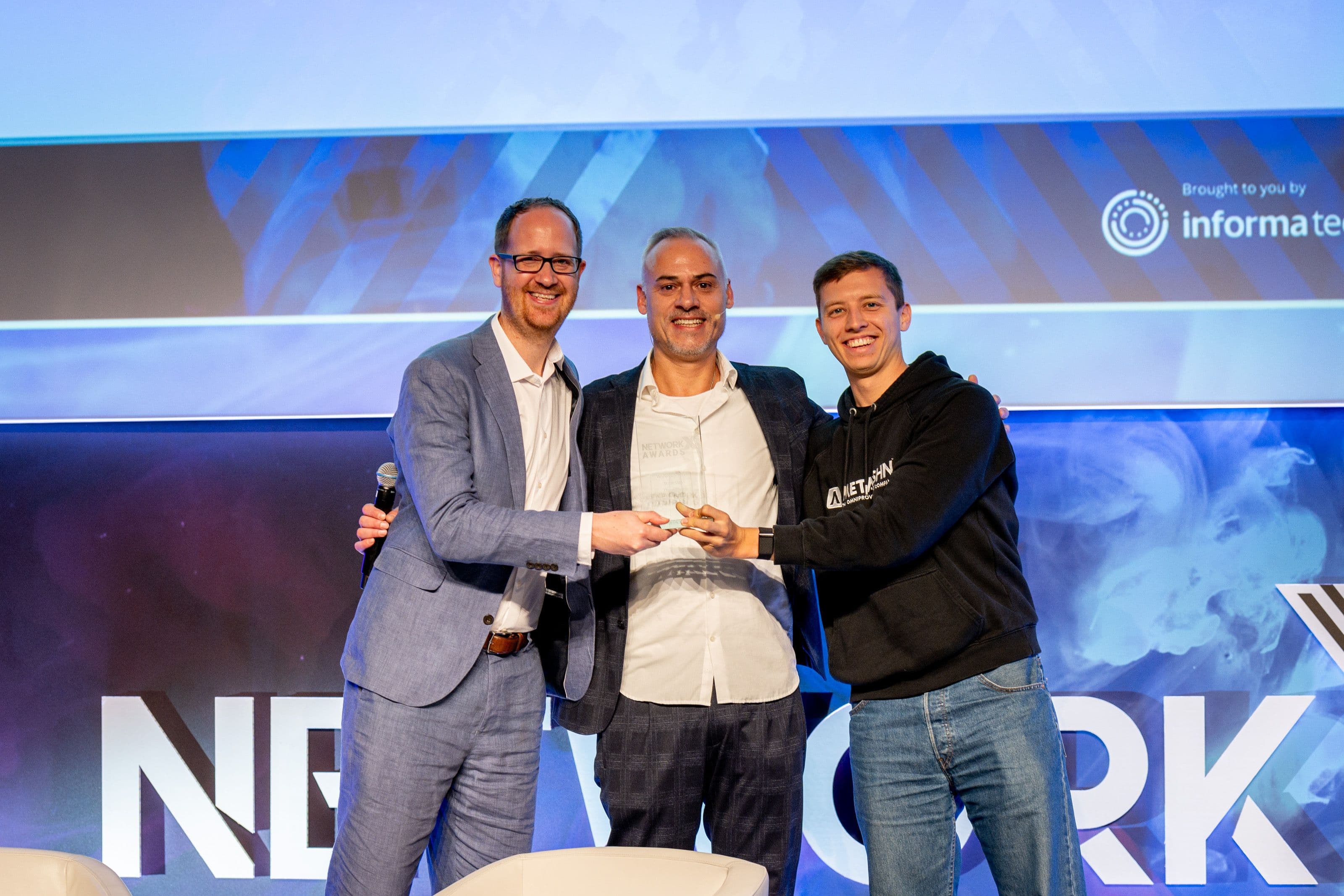 Netduma Network X Startup Award Luke Barlow - Bjoern Schaettgen - Karl Heinz Frankeser