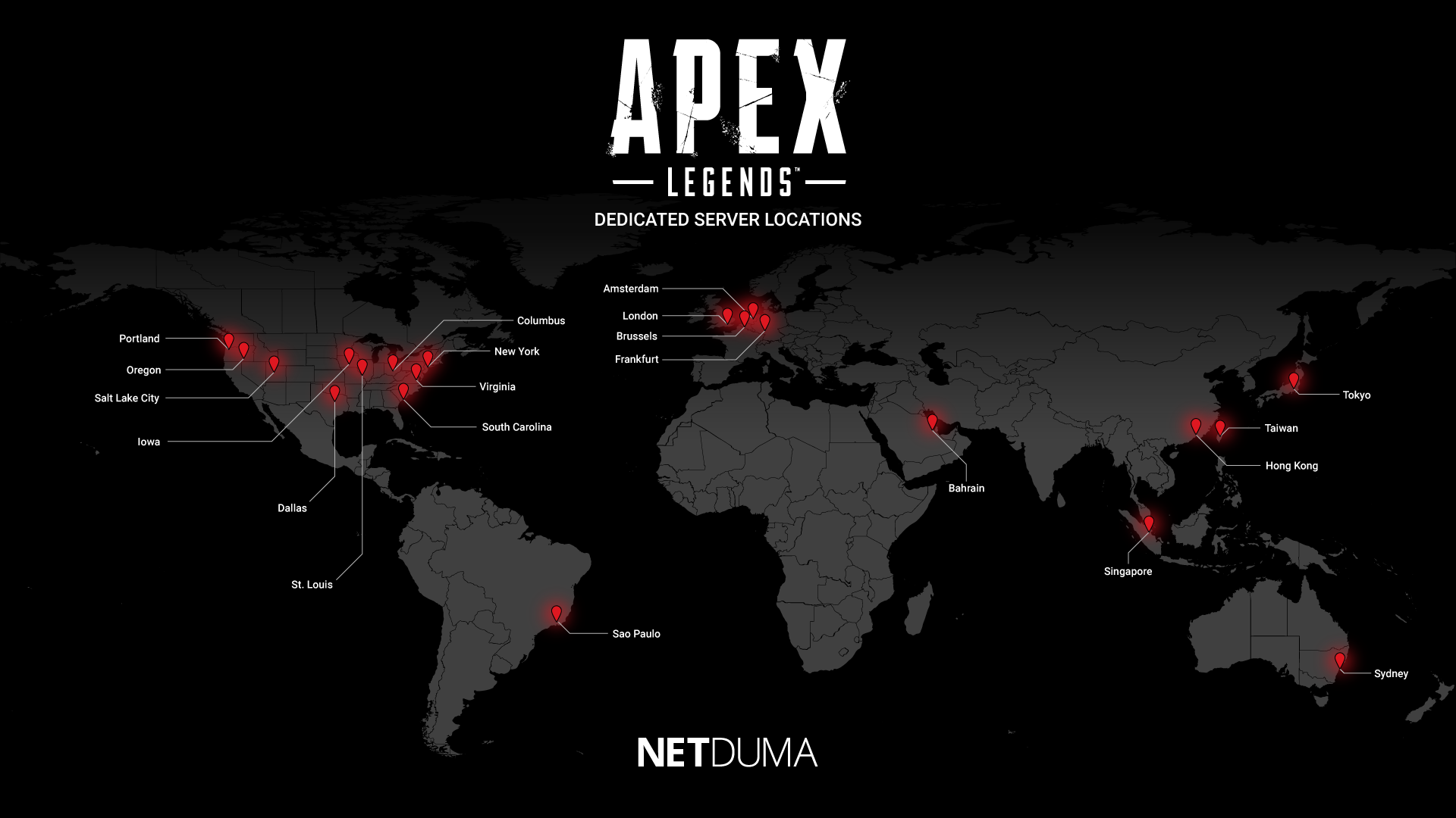 Apex Legends Server Locations Netduma