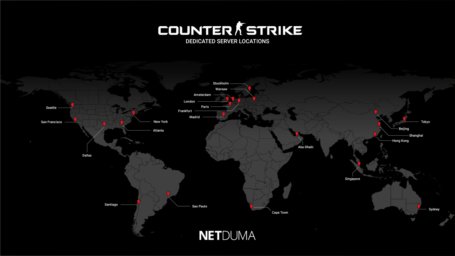 Counter Strike Global Offensive Server locations Netduma