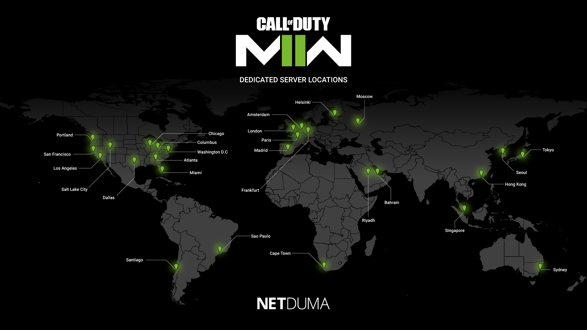 Figuur Portier Vroeg Call of Duty: Modern Warfare 2 Season 2 Server Locations | Netduma